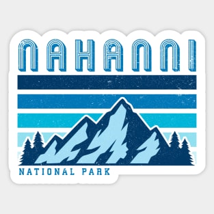 Nahanni national park retro vintage Sticker